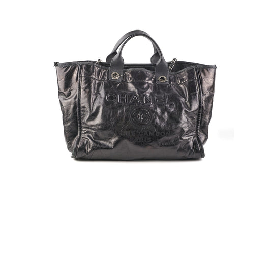 Chanel Deauville Tote Medium Black