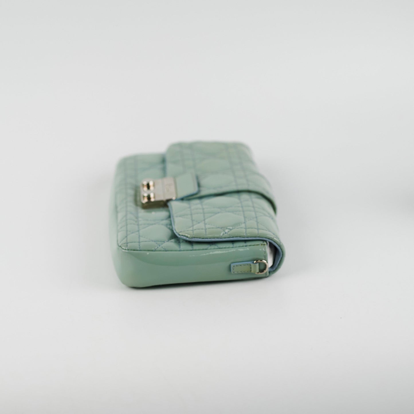 Christian Dior Lock Pouch Blue Patent