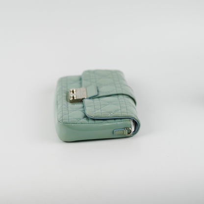 Christian Dior Lock Pouch Blue Patent