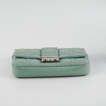 Christian Dior Lock Pouch Blue Patent