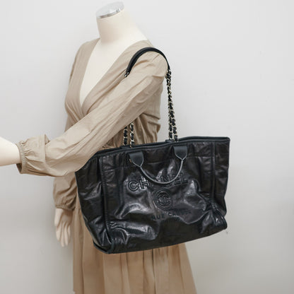 Chanel Deauville Tote Medium Black