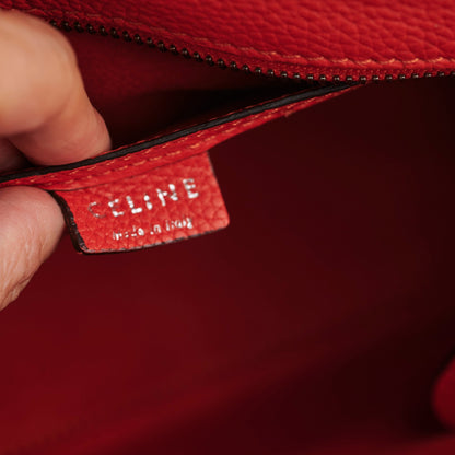 Celine Luggage Nano Red