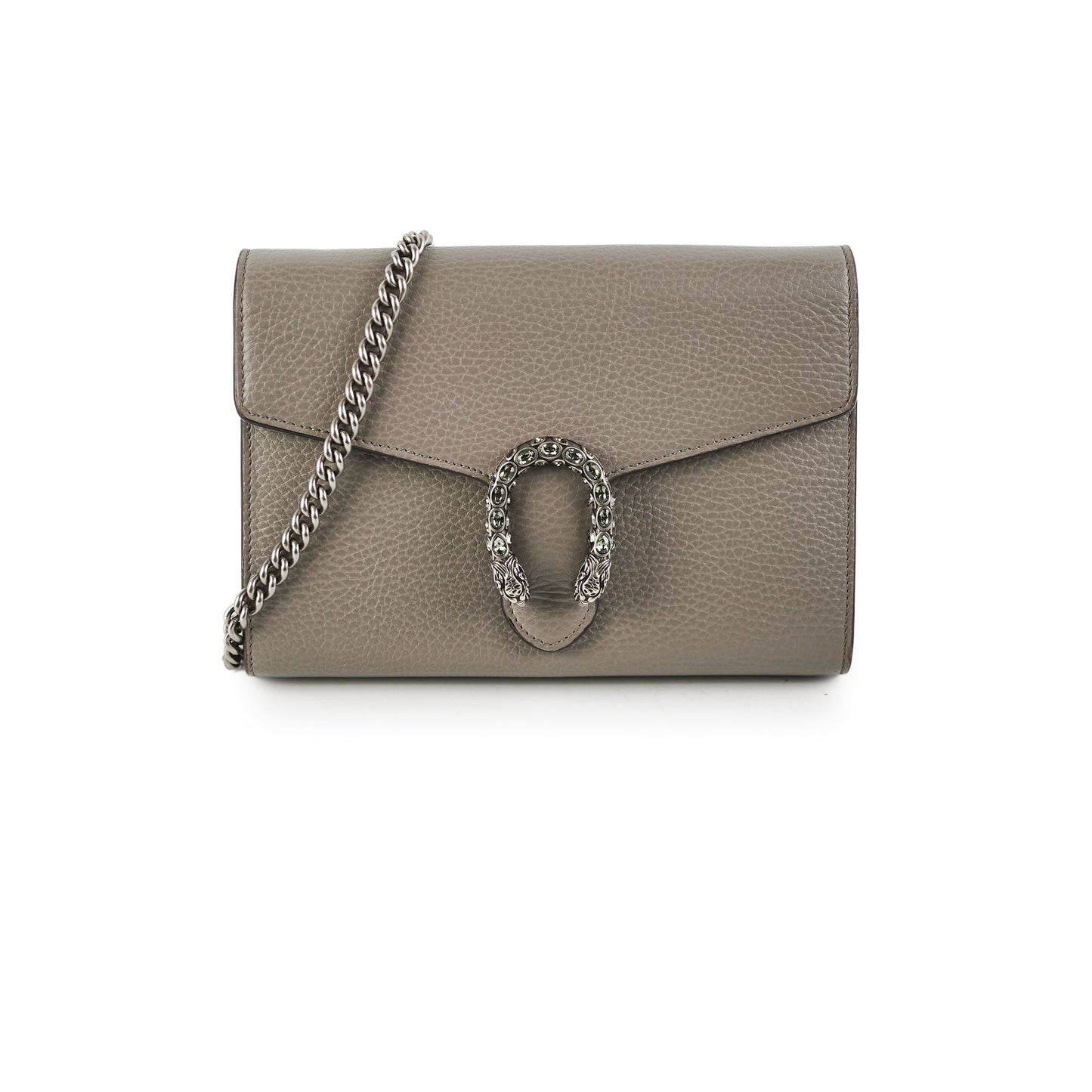 Gucci Dionysus Wallet On Chain Grey
