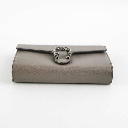 Gucci Dionysus Wallet On Chain Grey
