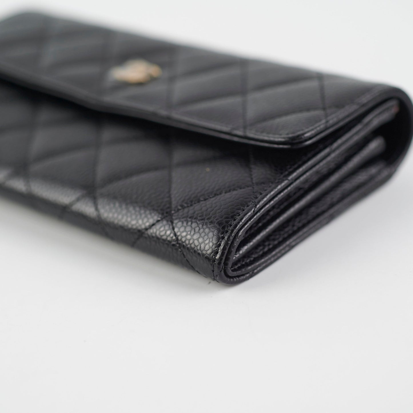 Chanel Caviar Quilted Large Wallet Black