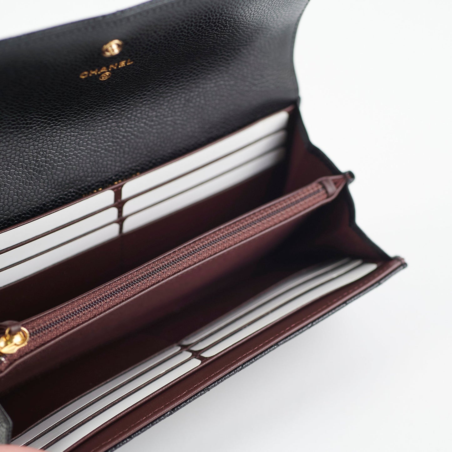 Chanel Caviar Quilted Large Wallet Black