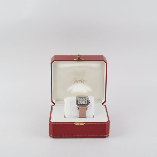Cartier Santos De Watch Pink Automatic Movement
