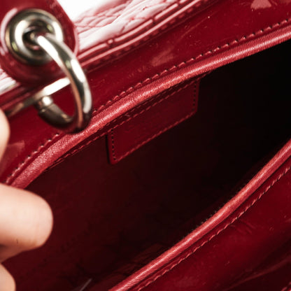 Deal of the Week - Dior Large Lady Dior Patent Red