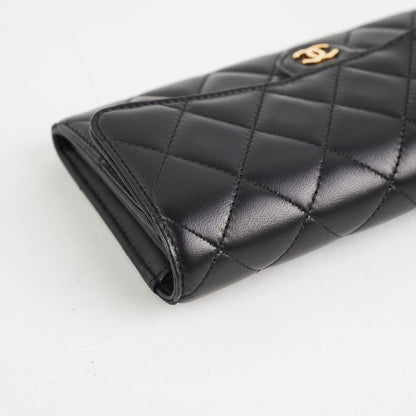 Chanel Long Wallet Black