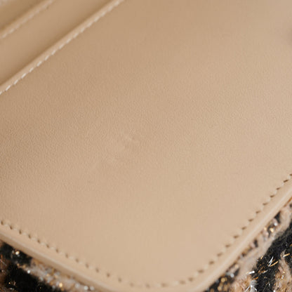 Chanel Tweed Wallet On Chain WOC with Detachable Pouch