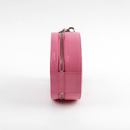 Chanel Patent Round As Earth Crossbody Bag Pink