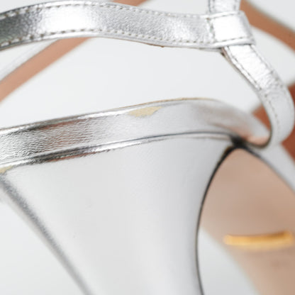 Gucci Platform Heel 38 Silver Black