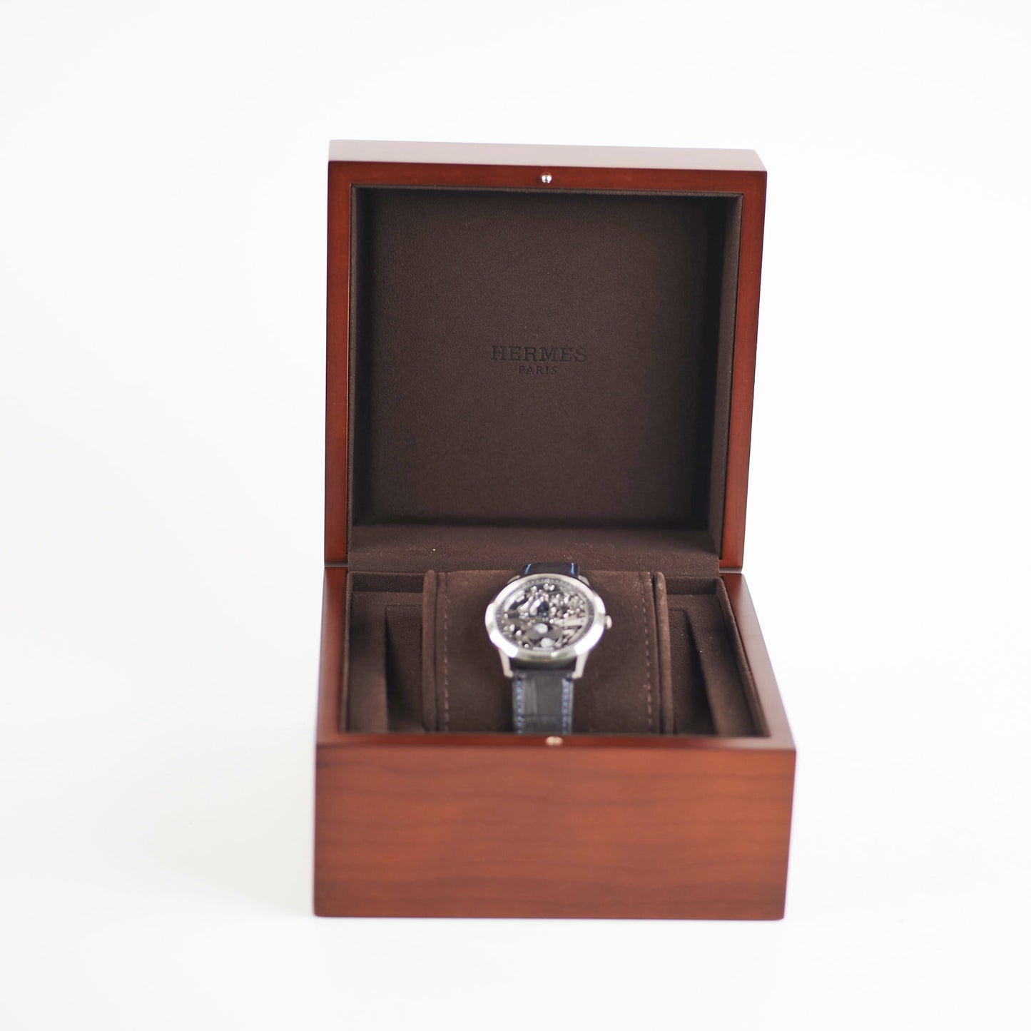 Hermes Slim D'Hermes Watch Squelette Lune 39.5MM Black