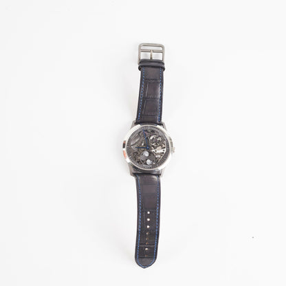 Hermes Slim D'Hermes Watch Squelette Lune 39.5MM Black