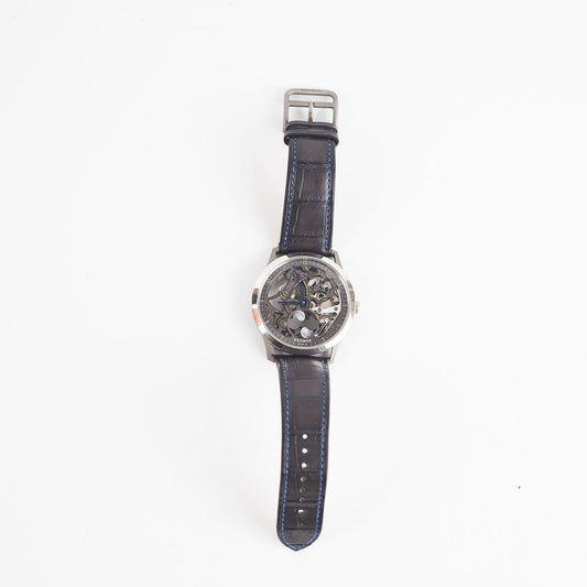 Hermes Slim D'Hermes Watch Squelette Lune 39.5MM Black