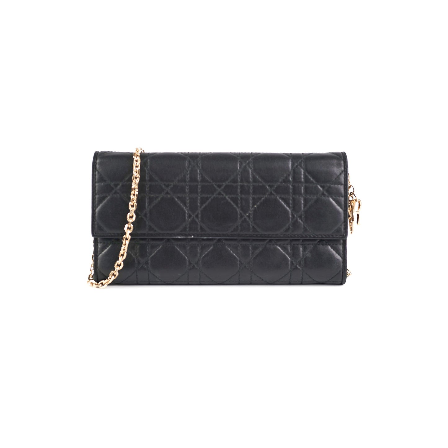 Christian Dior Cluitch Wallet On Chain WOC Black