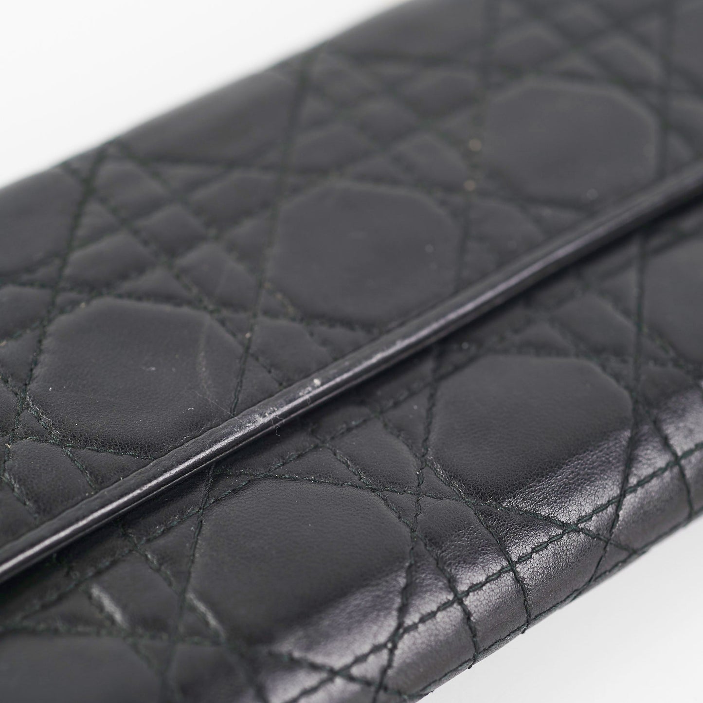 Christian Dior Cluitch Wallet On Chain WOC Black