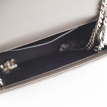 Saint Laurent Small Envelope Quilted Grey