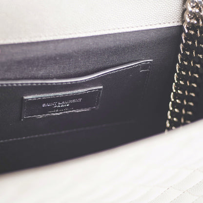 Saint Laurent Small Envelope Quilted Grey