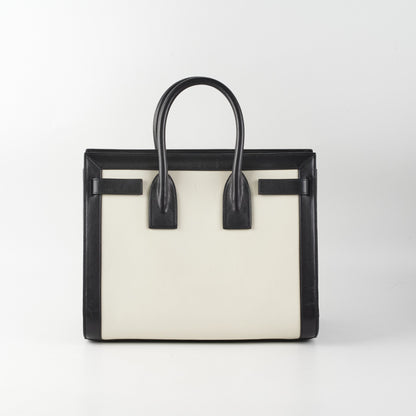 Saint Laurent Small Sac De Jour White/Black
