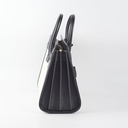 Saint Laurent Small Sac De Jour White/Black