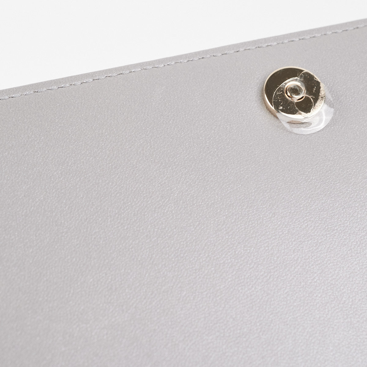 Dior Cannage Lambskin Silver Clutch