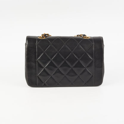 Chanel Small Diana GHW Black