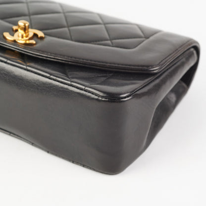 Chanel Small Diana GHW Black