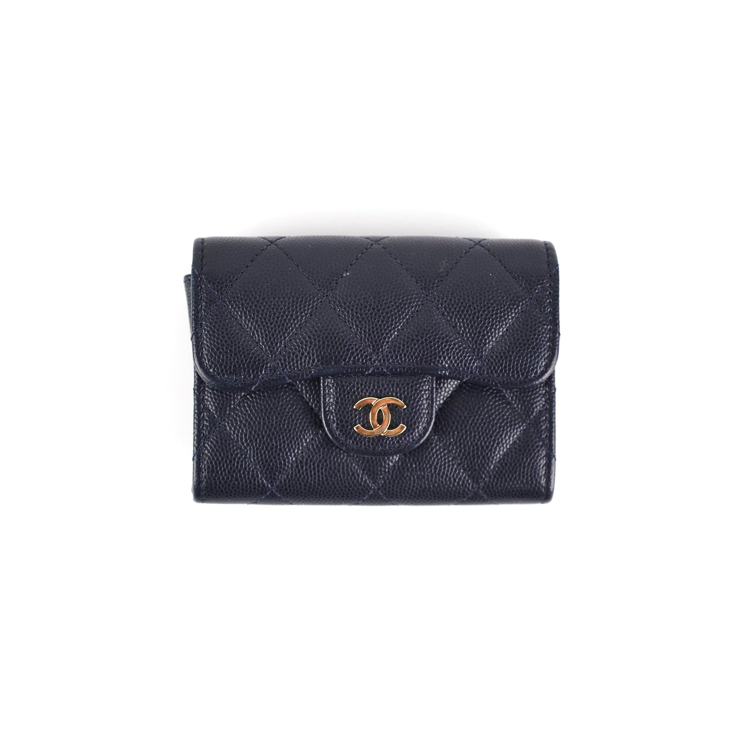 Chanel Navy Caviar Cardholder