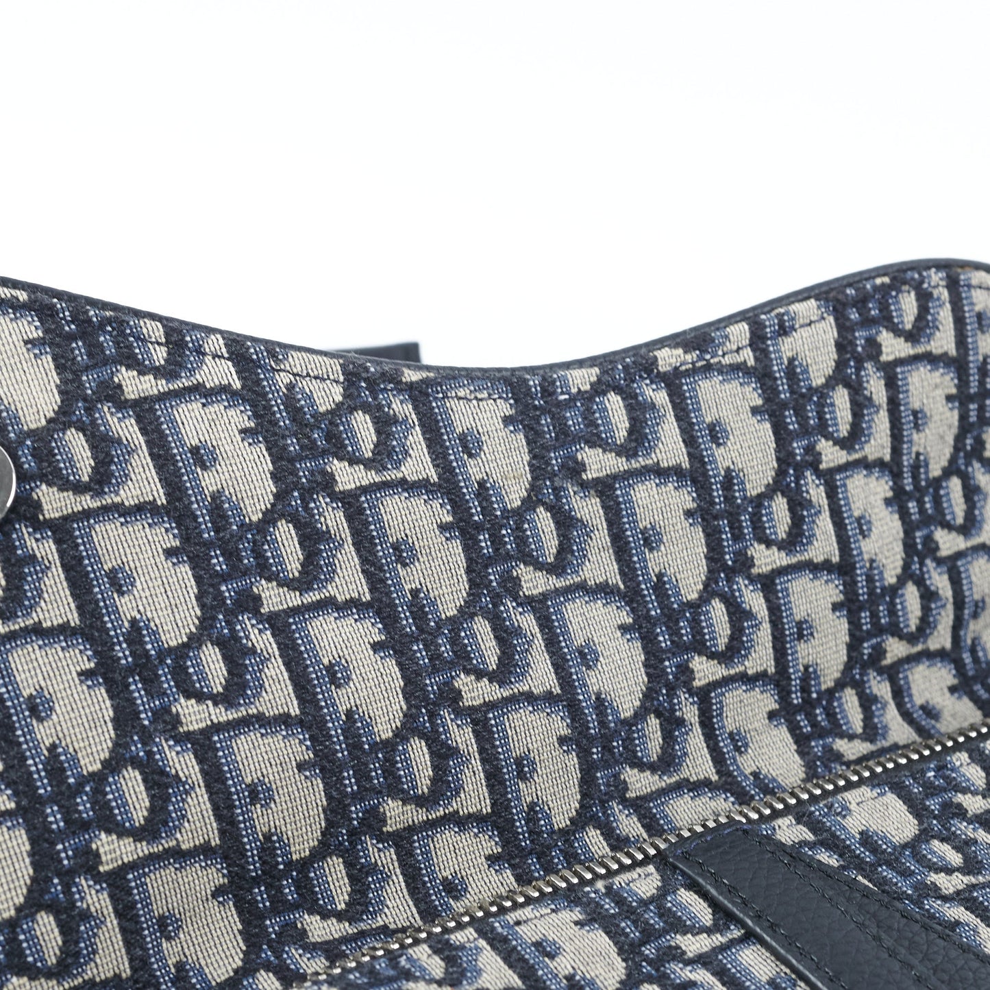 Dior Saddle Bag Beige and Black Oblique Jacquard