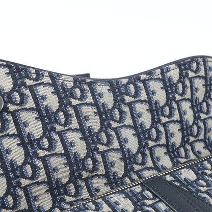 Dior Saddle Bag Beige and Black Oblique Jacquard