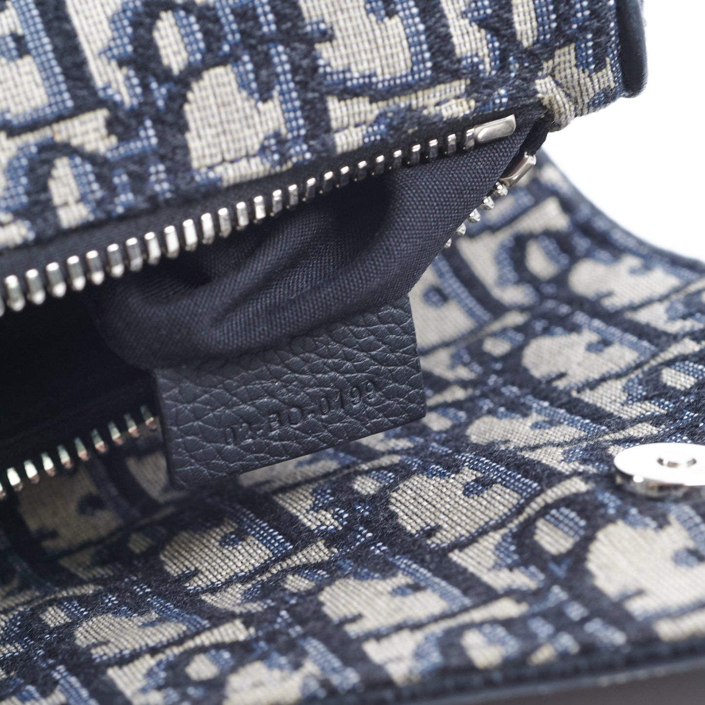 Dior Saddle Bag Beige and Black Oblique Jacquard