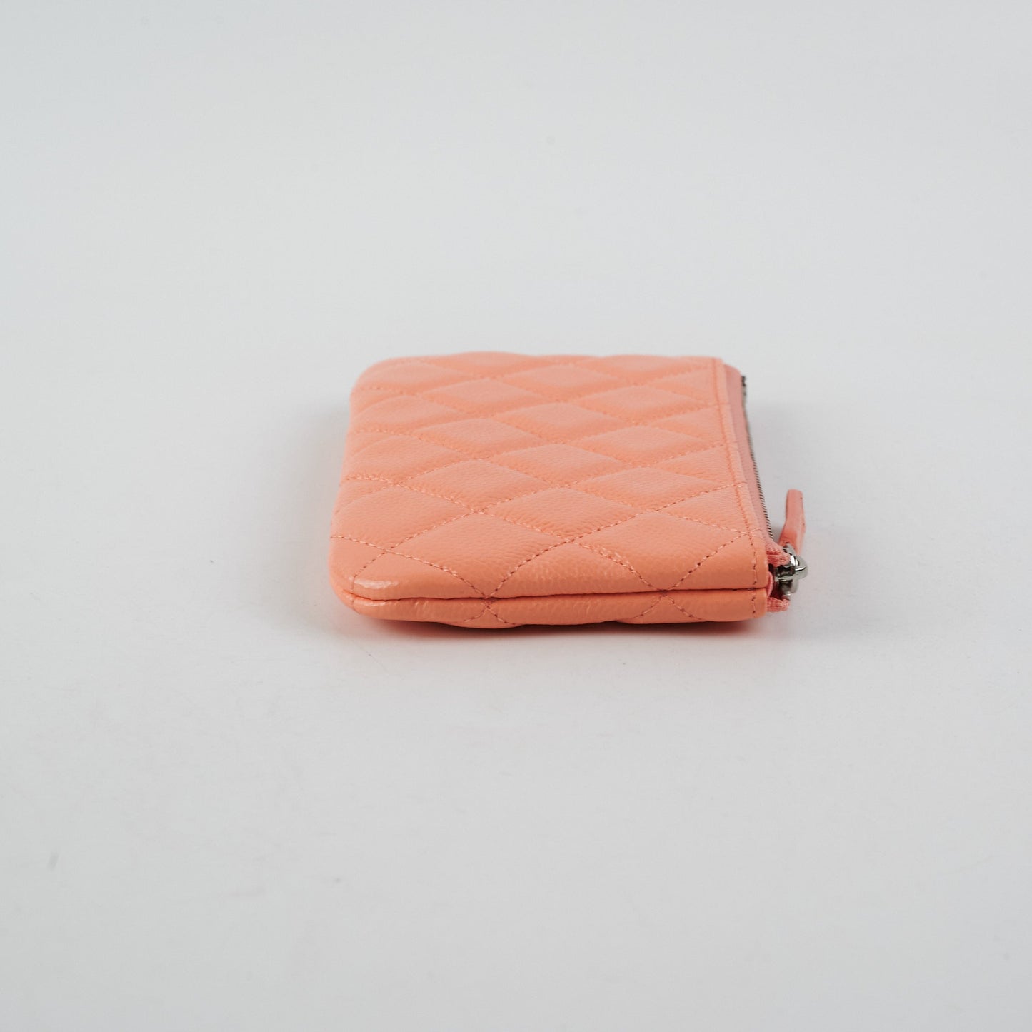 Chanel Classic Caviar Mini Pouch Coral