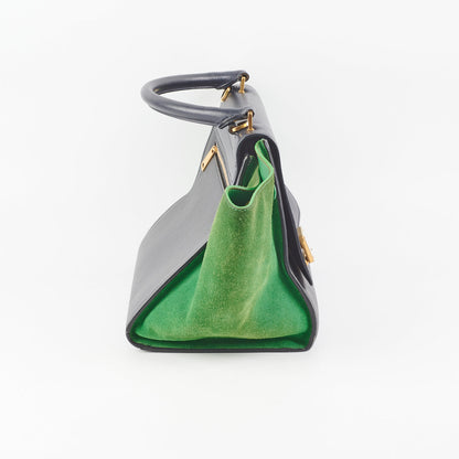 Celine Trapeze Green and Black