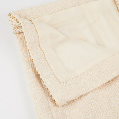 Chanel Pencil Skirt Ivory Size Euro 36