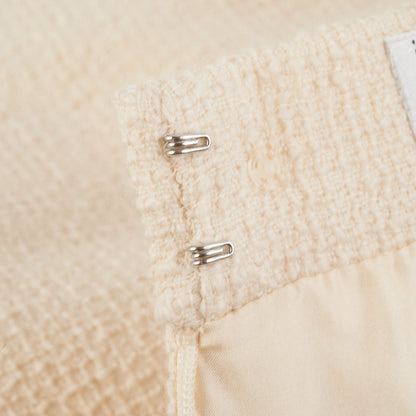 Chanel Pencil Skirt Ivory Size Euro 36