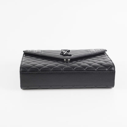 Saint Laurent Medium Envelope Bag Black