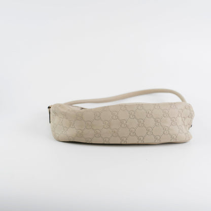 Gucci Ivory Guccissima D Ring Shoulder Bag