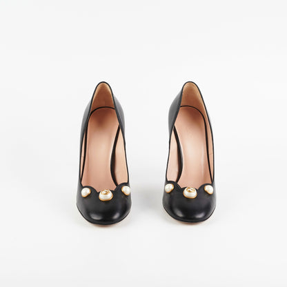 Gucci Black Pearl Heels