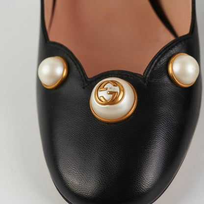 Gucci Black Pearl Heels