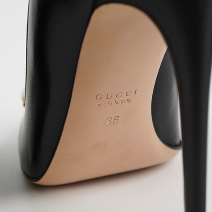 Gucci Black Pearl Heels