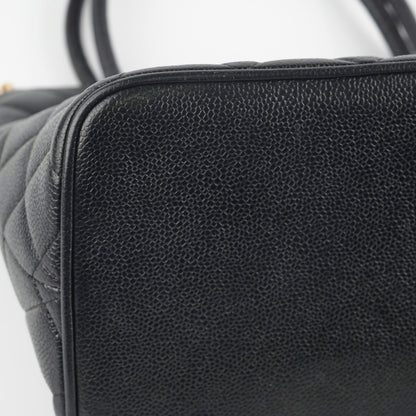 Chanel Madelion Black Caviar Tote