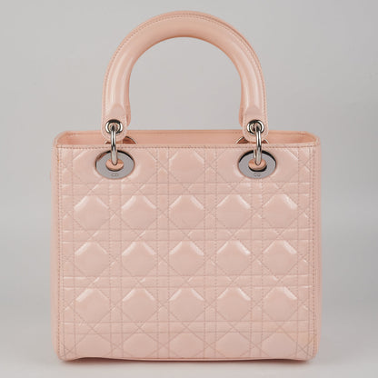 Dior Lady Dior Pink Patent Medium