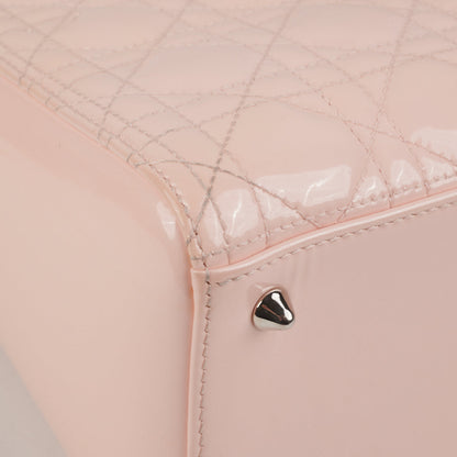 Dior Lady Dior Pink Patent Medium