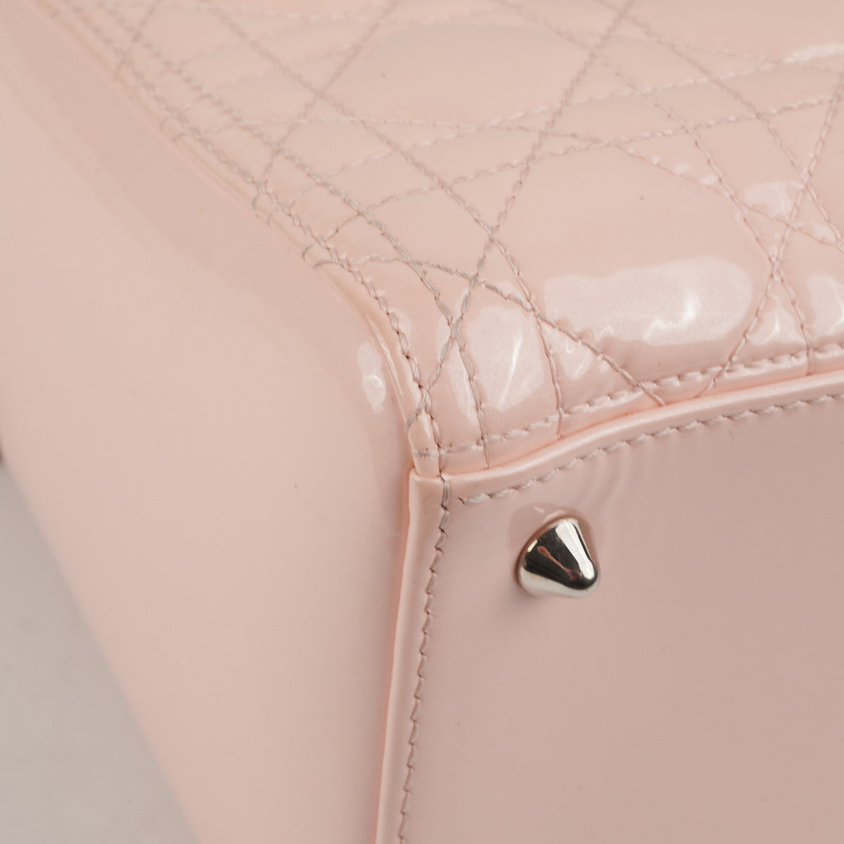 Dior Lady Dior Pink Patent Medium