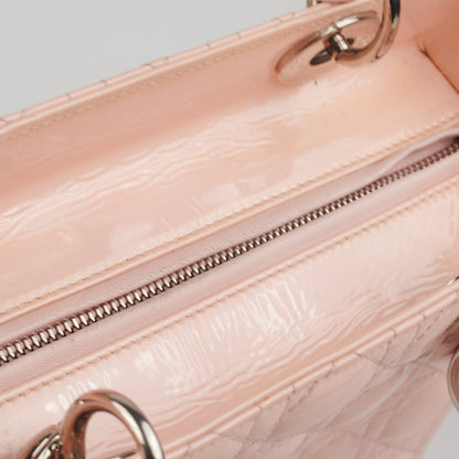 Dior Lady Dior Pink Patent Medium