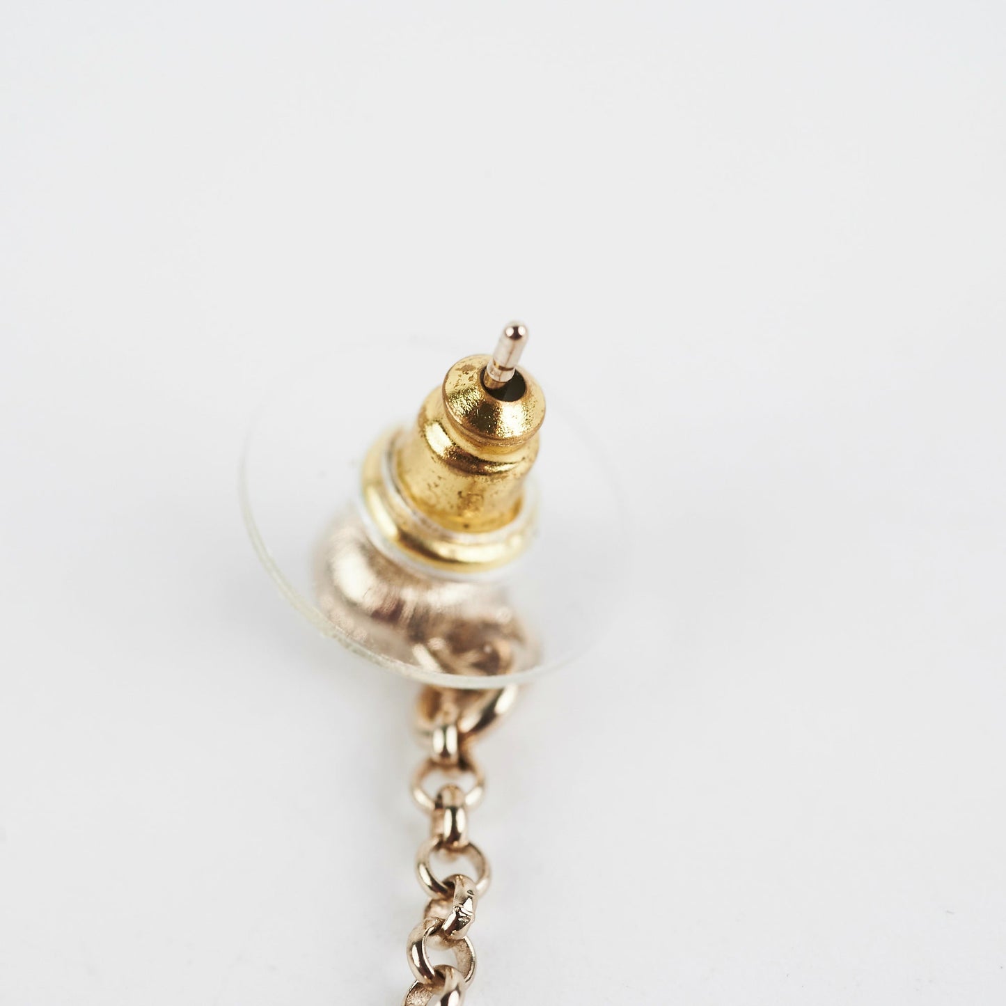Chanel Long CC Coloured Stone Earrings Costume Jewellery