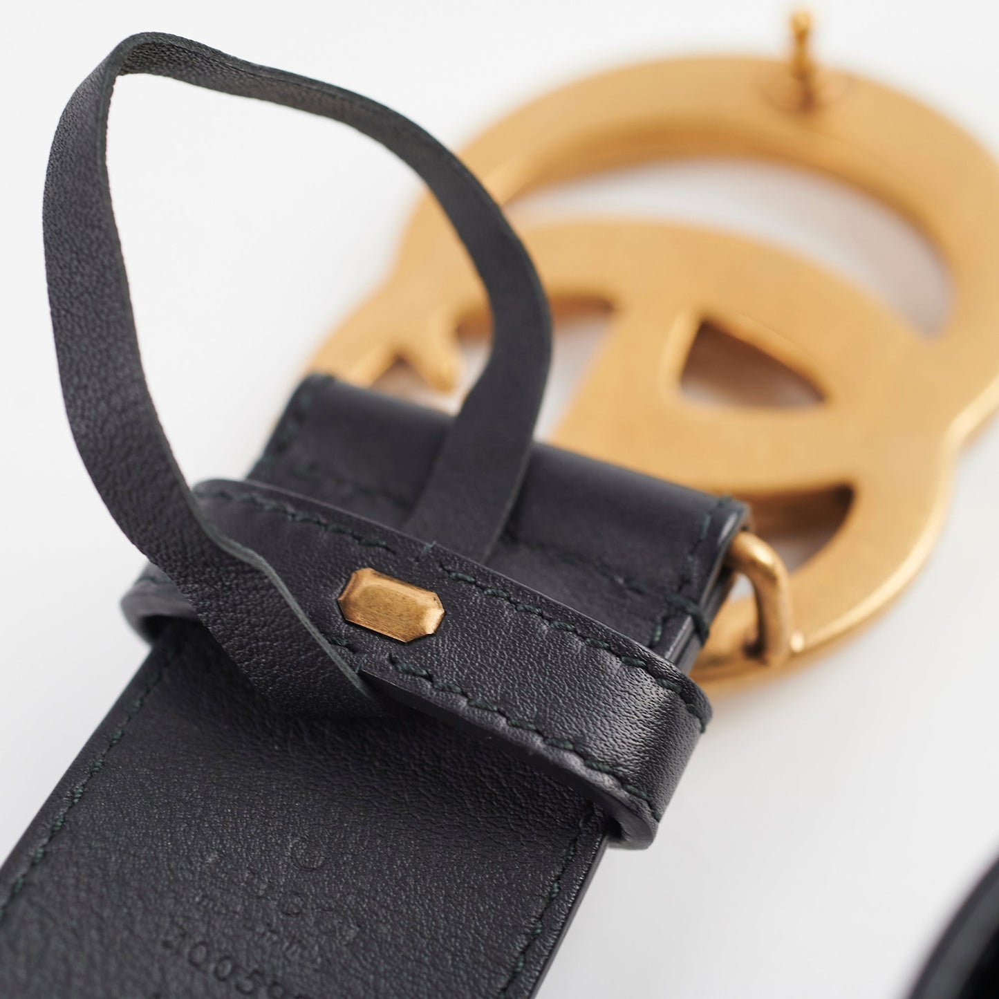 Gucci Marmont 4cm Width Black Belt Size 80