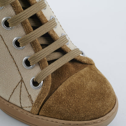 Louis Vuitton Batignolles Wedge Canvas Sneakers 36.5 Beige