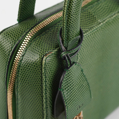 Christian Dior Green Mini Top Handle Bag